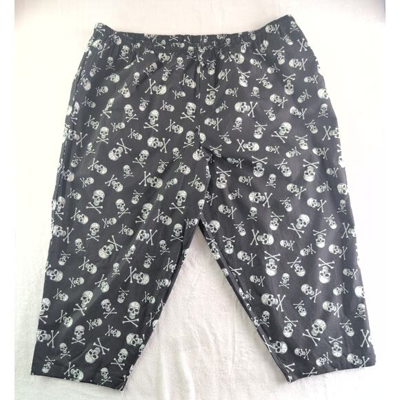 KingSize Skeleton Flannel Halloween Pajama Pants Men's 7XL - Picture 1 of 8